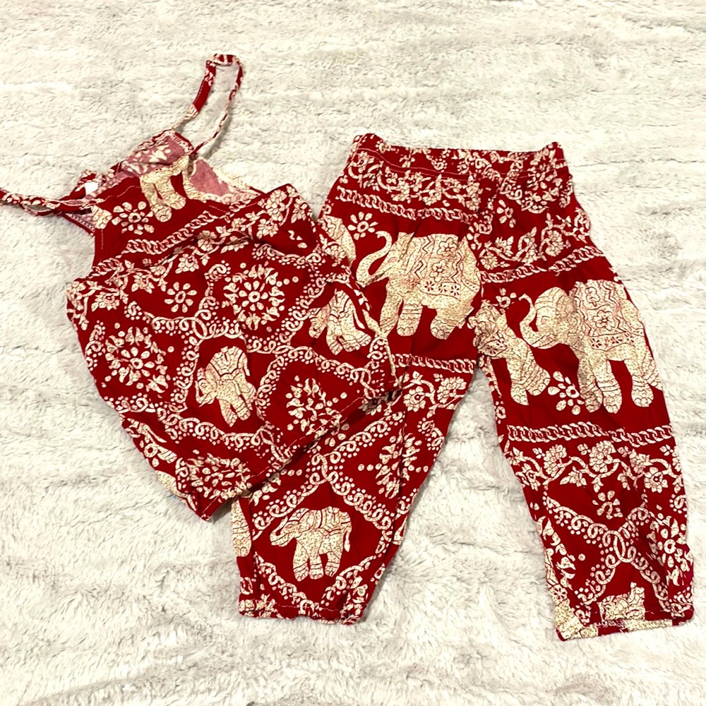 205. 2T cute girls summer outfit set